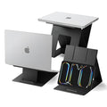 Spigen Suport Spigen Laptop & Standing Desk LD201-S10 (AMP11119), Foldable Type, Slim Fold, Non-slip, Negru
