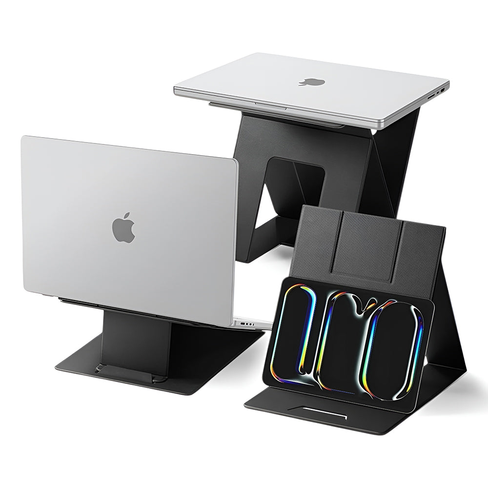 Spigen Suport Spigen Laptop & Standing Desk LD201-S10 (AMP11119), Foldable Type, Slim Fold, Non-slip, Negru