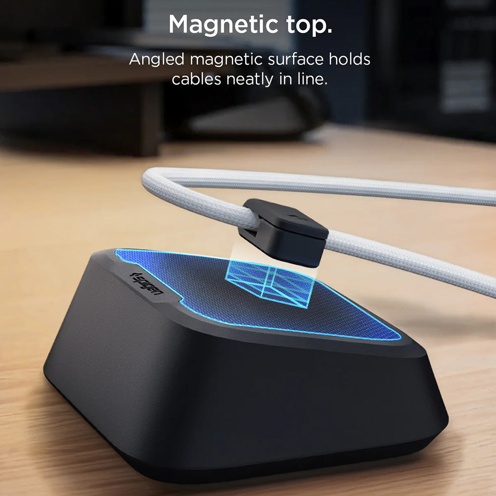 Spigen - Magnetic Cable Holder LD103 (APP11145) - Black