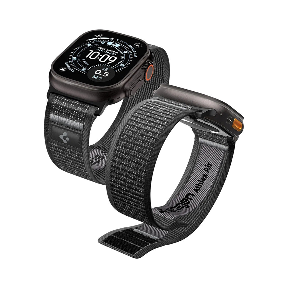 Curea smartwatch Spigen Athlex Air 2 compatibil cu Apple Watch 6 / Ultra 3 / 11, Negru