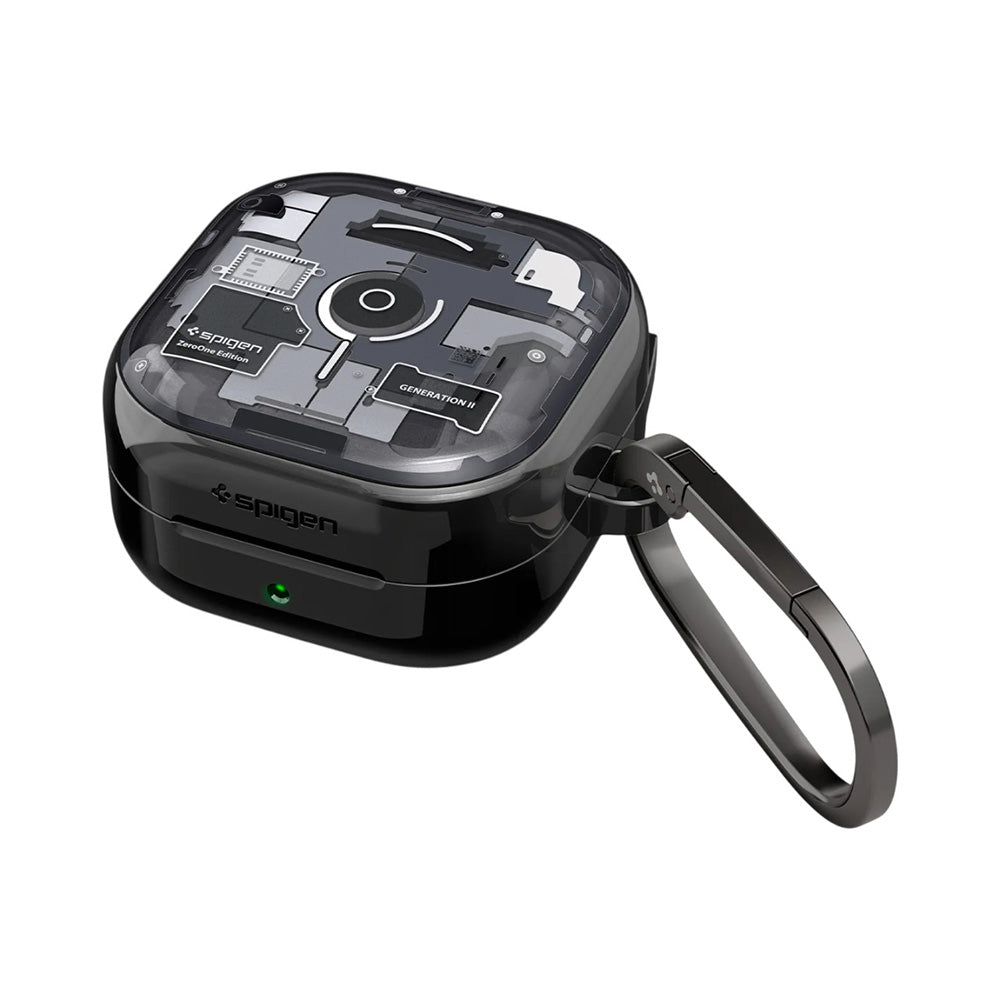 Husa Spigen Ultra Hybrid (ACS11201) Samsung Galaxy Buds 4 / Buds 4 Pro, Policarbonat, Negru