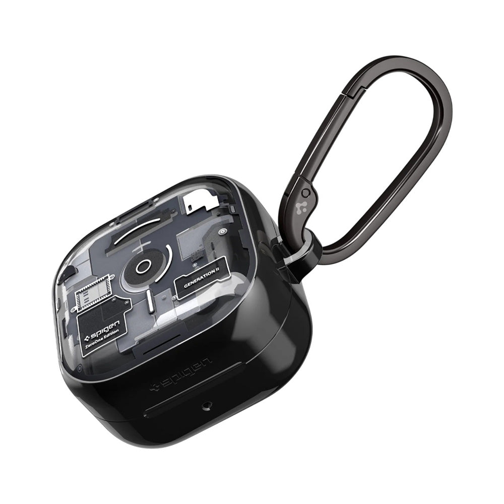 Husa Spigen Ultra Hybrid (ACS11201) Samsung Galaxy Buds 4 / Buds 4 Pro, Policarbonat, Negru