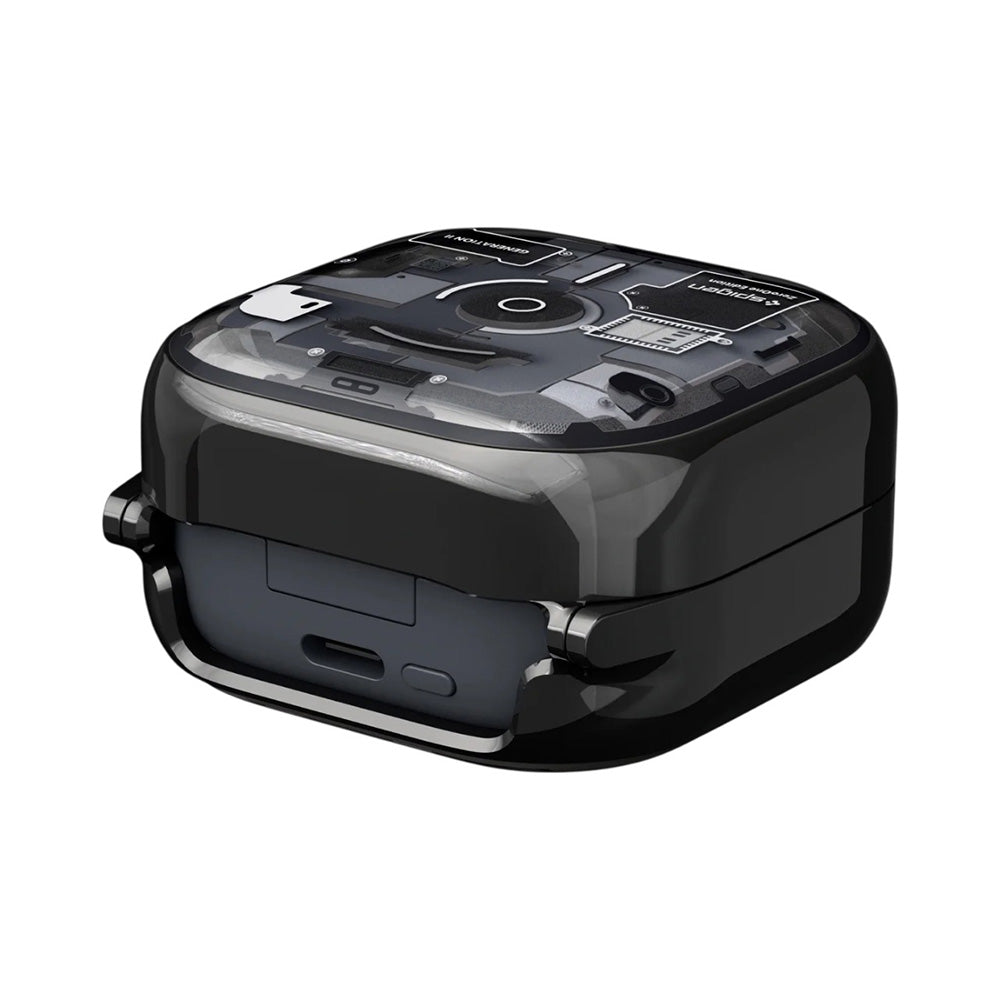 Husa Spigen Ultra Hybrid (ACS11201) Samsung Galaxy Buds 4 / Buds 4 Pro, Policarbonat, Negru