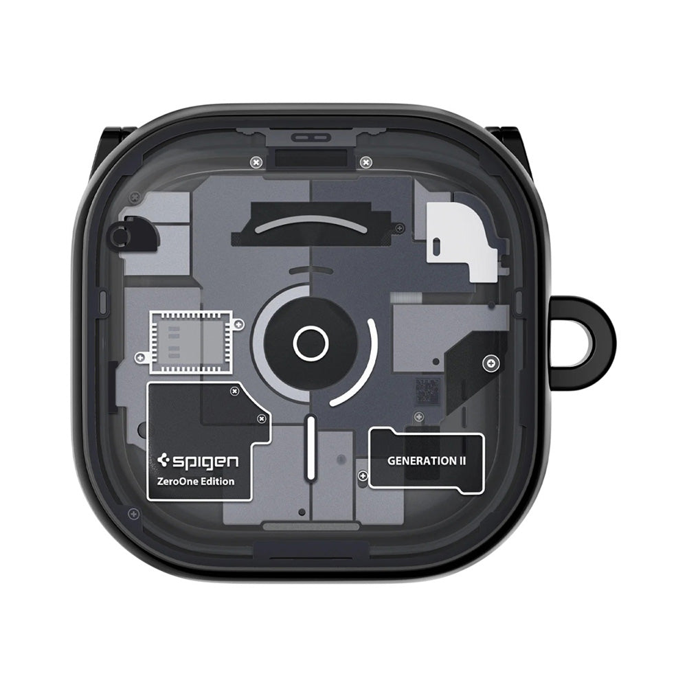 Husa Spigen Ultra Hybrid (ACS11201) Samsung Galaxy Buds 4 / Buds 4 Pro, Policarbonat, Negru