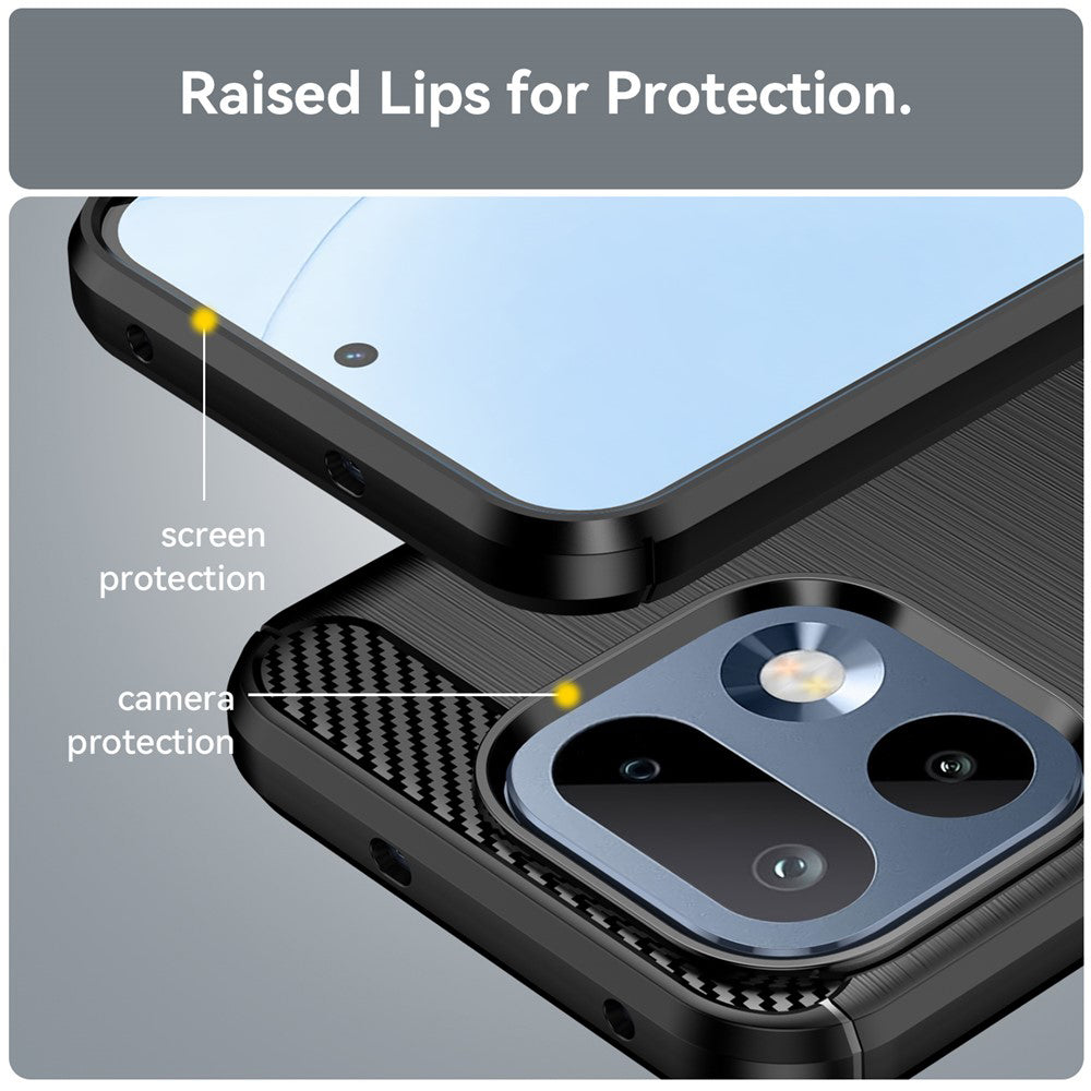 Techsuit - Carbon Silicone - Realme 16 Pro - Black