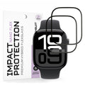 Techsuit - Nano Flex (2 pack) - Apple Watch 10 46mm / 11 46mm - Black