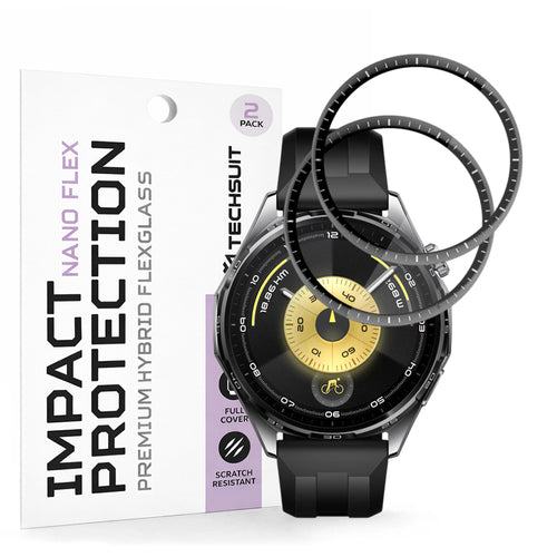 Techsuit - Nano Flex (2 pack) - Huawei Watch GT 6 46mm - Black