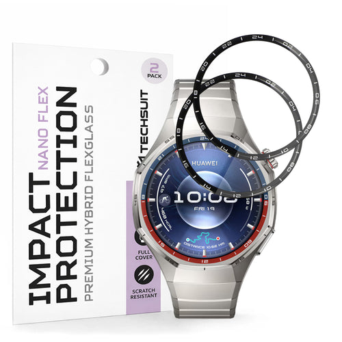Techsuit - Nano Flex (2 pack) - Huawei Watch GT 6 Pro - Black