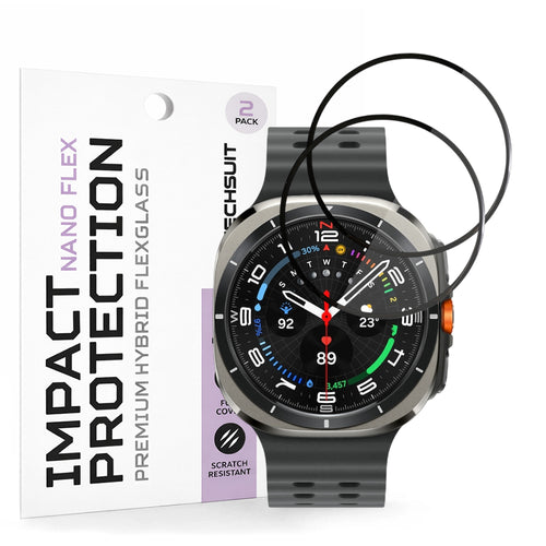 Techsuit - Nano Flex (2 pack) - Samsung Galaxy Watch Ultra 47mm - Black