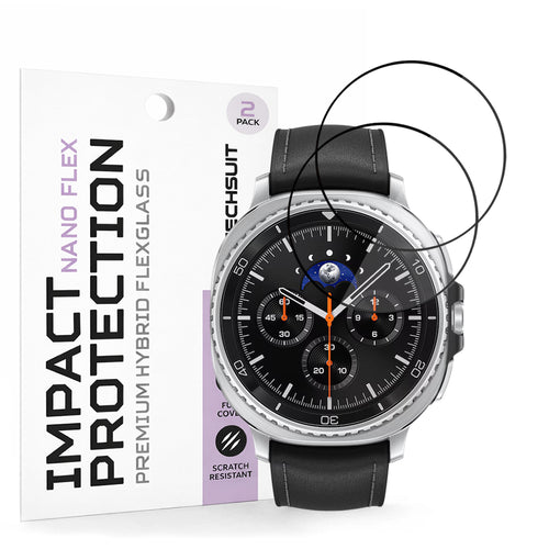 Techsuit - Nano Flex (2 pack) - Samsung Galaxy Watch8 Classic - Black