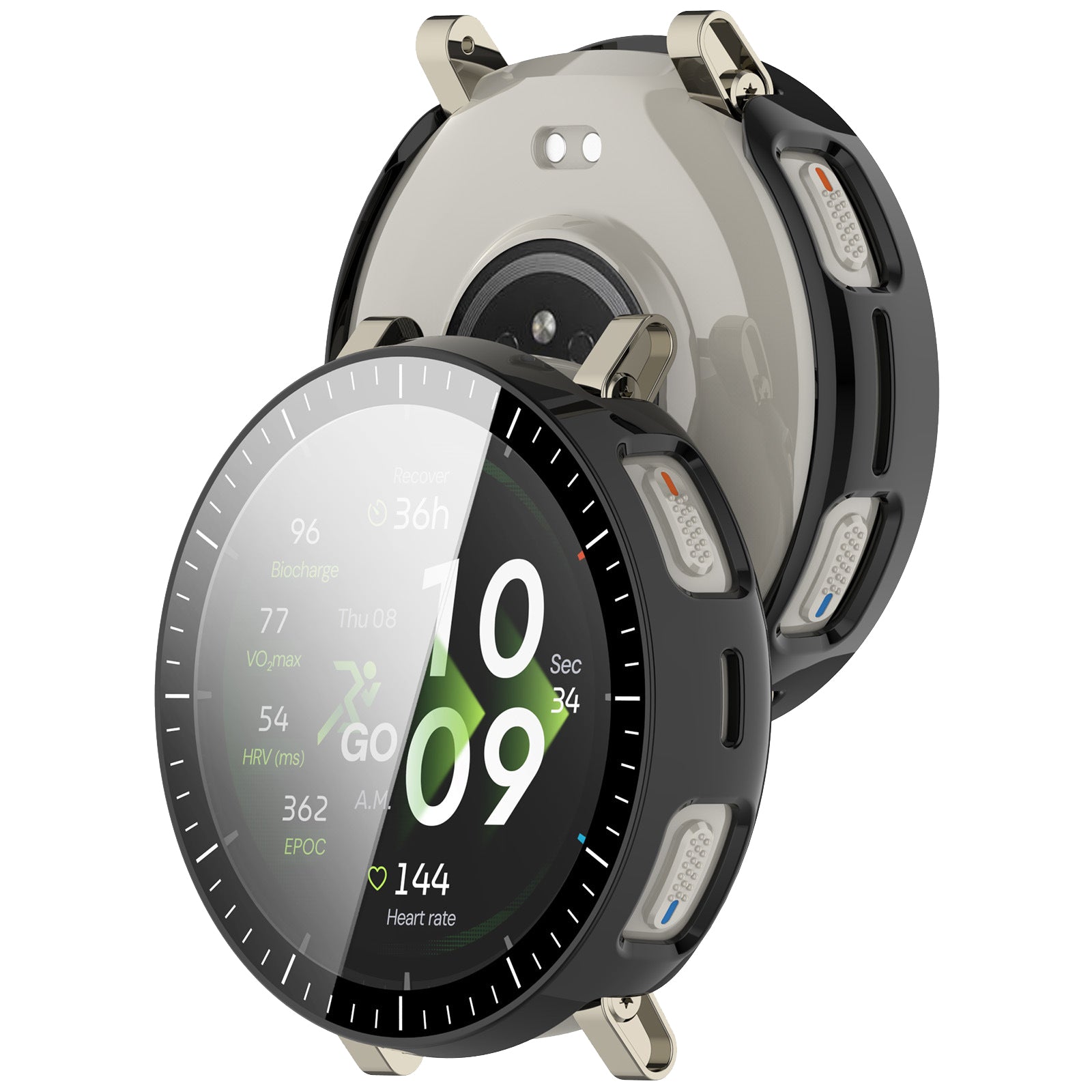 TechSuit Folie de protectie smartwatch Techsuit Defense360 Pro + Screen Protector compatibil cu Amazfit Active 3 Premium