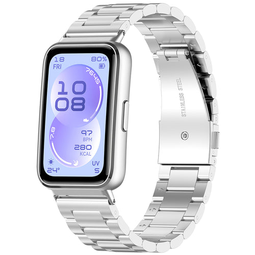 TechSuit Curea smartwatch Techsuit Watchband (W010) compatibil cu Huawei Band 11 / Band 11 Pro, Argintiu