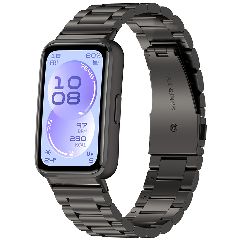 TechSuit Curea smartwatch Techsuit Watchband (W010) compatibil cu Huawei Band 11 / Band 11 Pro, Negru