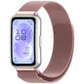 TechSuit Curea smartwatch Techsuit Watchband (W009) compatibil cu Huawei Band 11 / Band 11 Pro, Roz