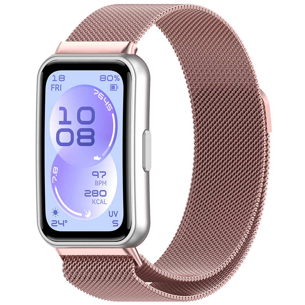 TechSuit Curea smartwatch Techsuit Watchband (W009) compatibil cu Huawei Band 11 / Band 11 Pro, Roz