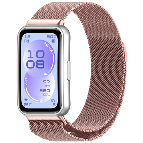 TechSuit Curea smartwatch Techsuit Watchband (W009) compatibil cu Huawei Band 11 / Band 11 Pro, Roz
