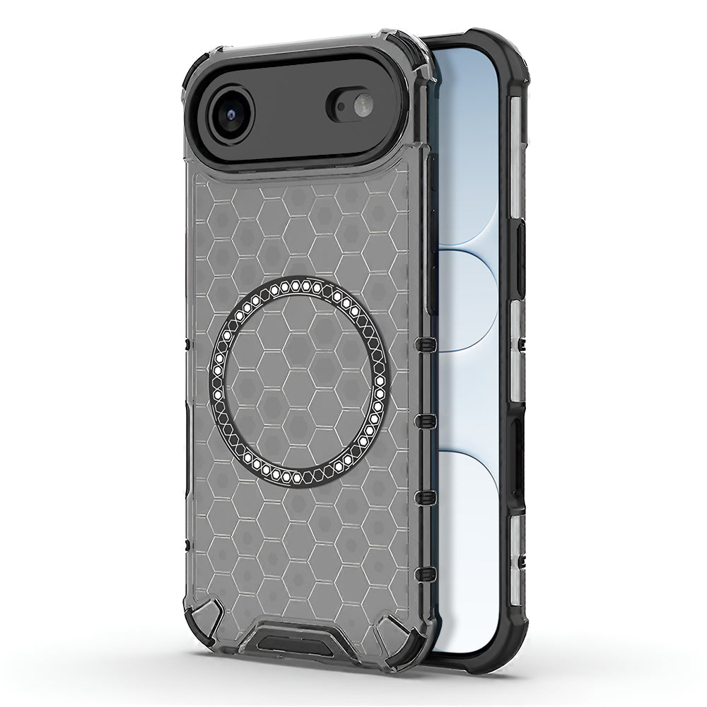 Techsuit - HoneyComb Shield MagSafe [Camera Protection] - iPhone 17 Air - Black