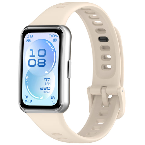 TechSuit Curea smartwatch Techsuit Watchband (W081) compatibil cu Huawei Band 11 / Band 11 Pro, Crem – imagine 2