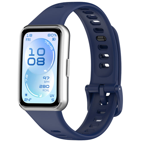TechSuit Curea smartwatch Techsuit Watchband (W081) compatibil cu Huawei Band 11 / Band 11 Pro, Bleumarin – imagine 2