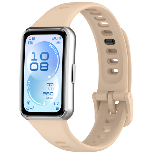TechSuit Curea smartwatch Techsuit Watchband (W081) compatibil cu Huawei Band 11 / Band 11 Pro, Bej – imagine 2