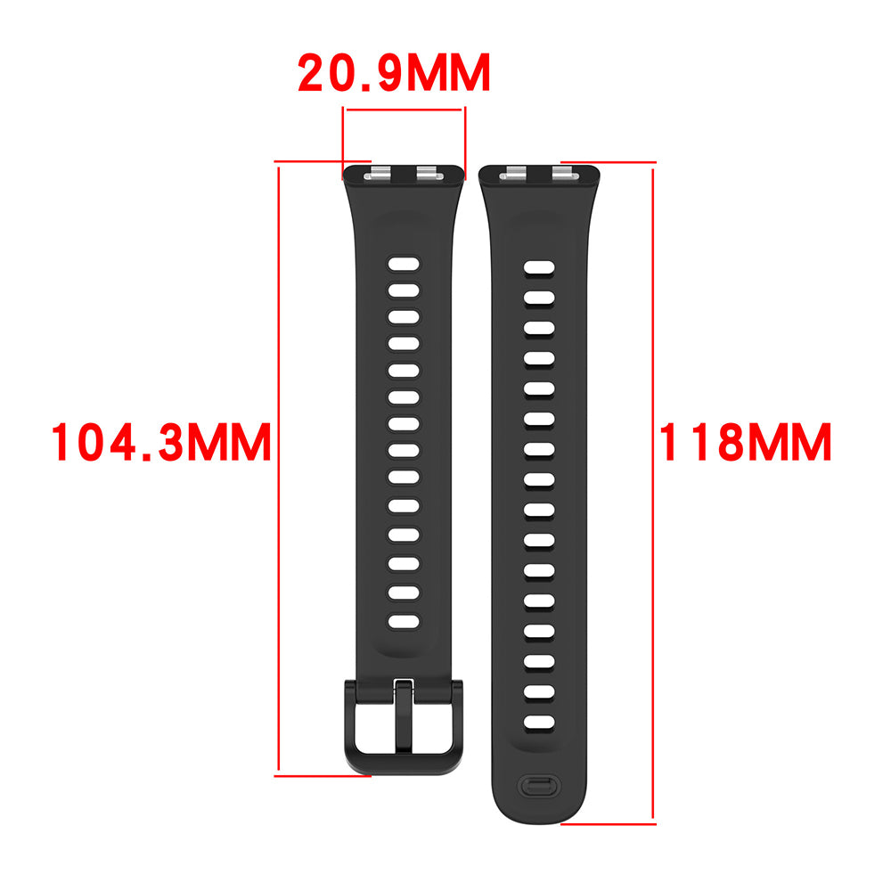 TechSuit Curea smartwatch Techsuit Watchband (W081) compatibil cu Huawei Band 11 / Band 11 Pro, Negru – imagine 5