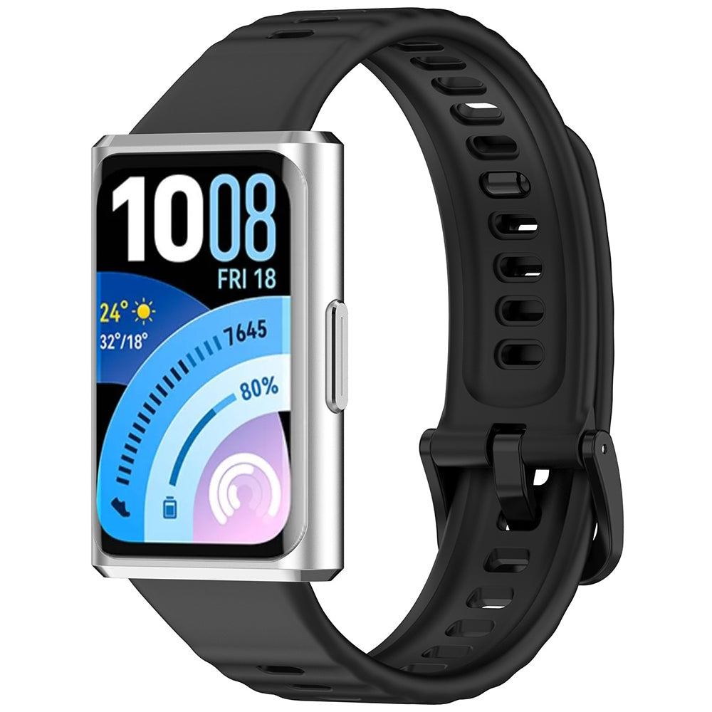 TechSuit Curea smartwatch Techsuit Watchband (W082) compatibil cu Huawei Band 11 / Band 11 Pro, Negru – imagine 2