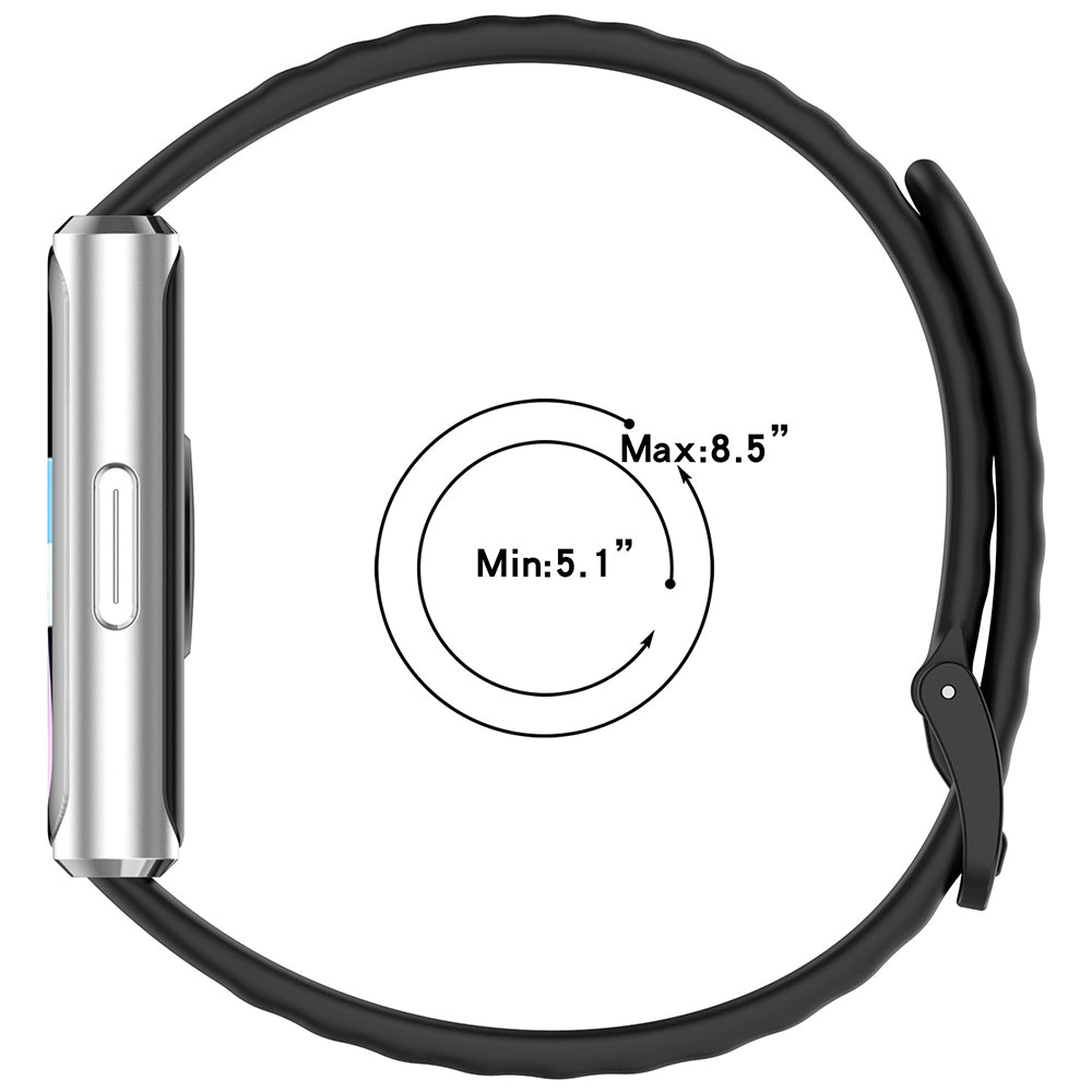 TechSuit Curea smartwatch Techsuit Watchband (W082) compatibil cu Huawei Band 11 / Band 11 Pro, Negru – imagine 4