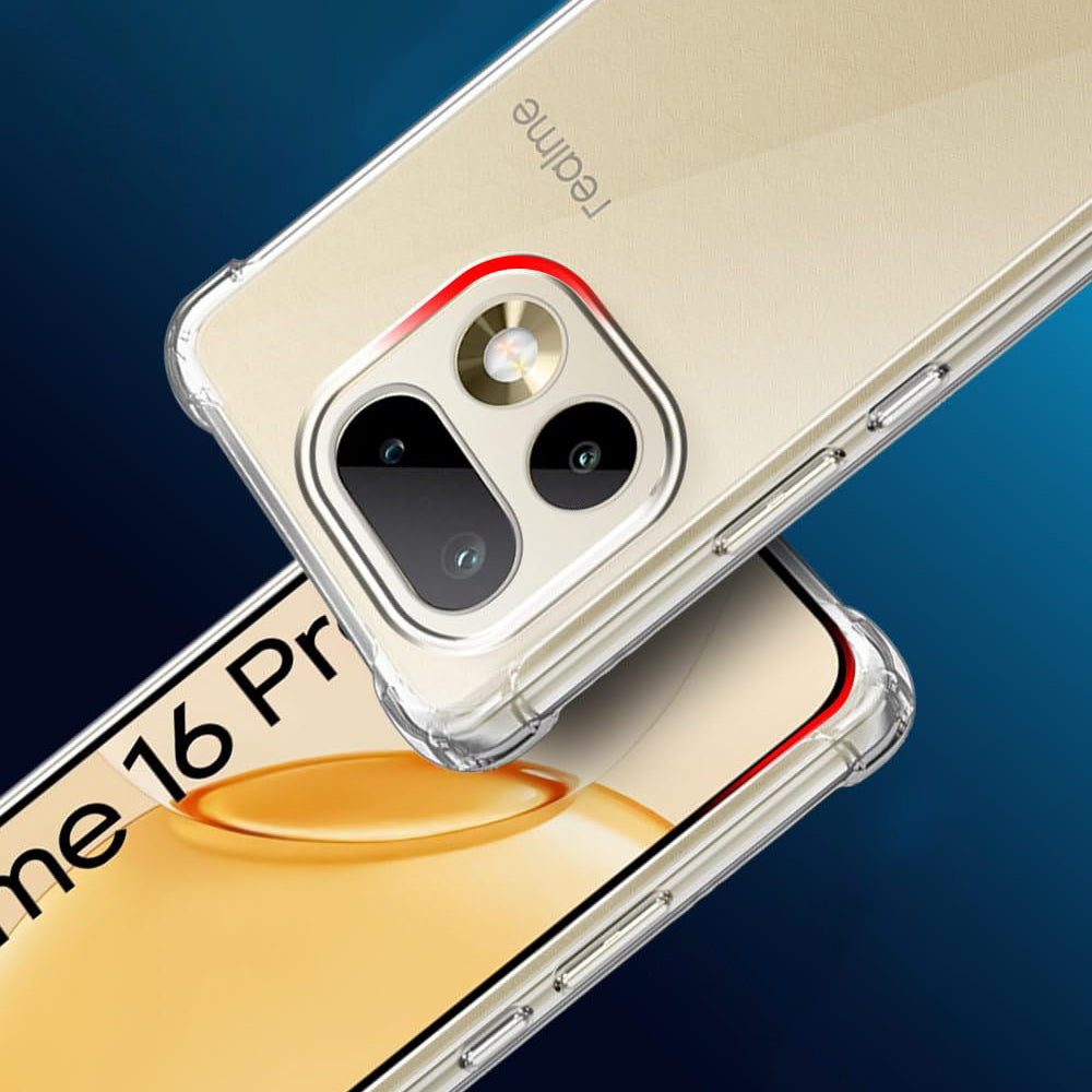Techsuit - Shockproof Clear Silicone - Realme 16 Pro - Clear
