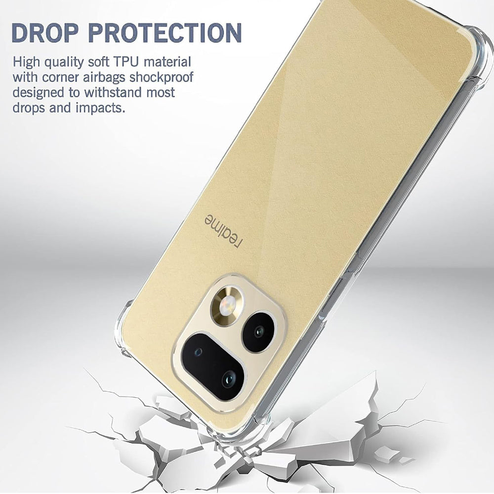 Techsuit - Shockproof Clear Silicone - Realme 16 Pro+ - Clear