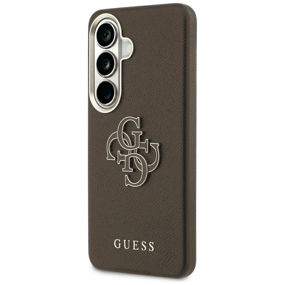 Guess Husa de protectie Guess Grained Big 4G Metal Logo (GUHCS26M5PS4RGGW) compatibil cu Samsung Galaxy S26 Plus, Maro –