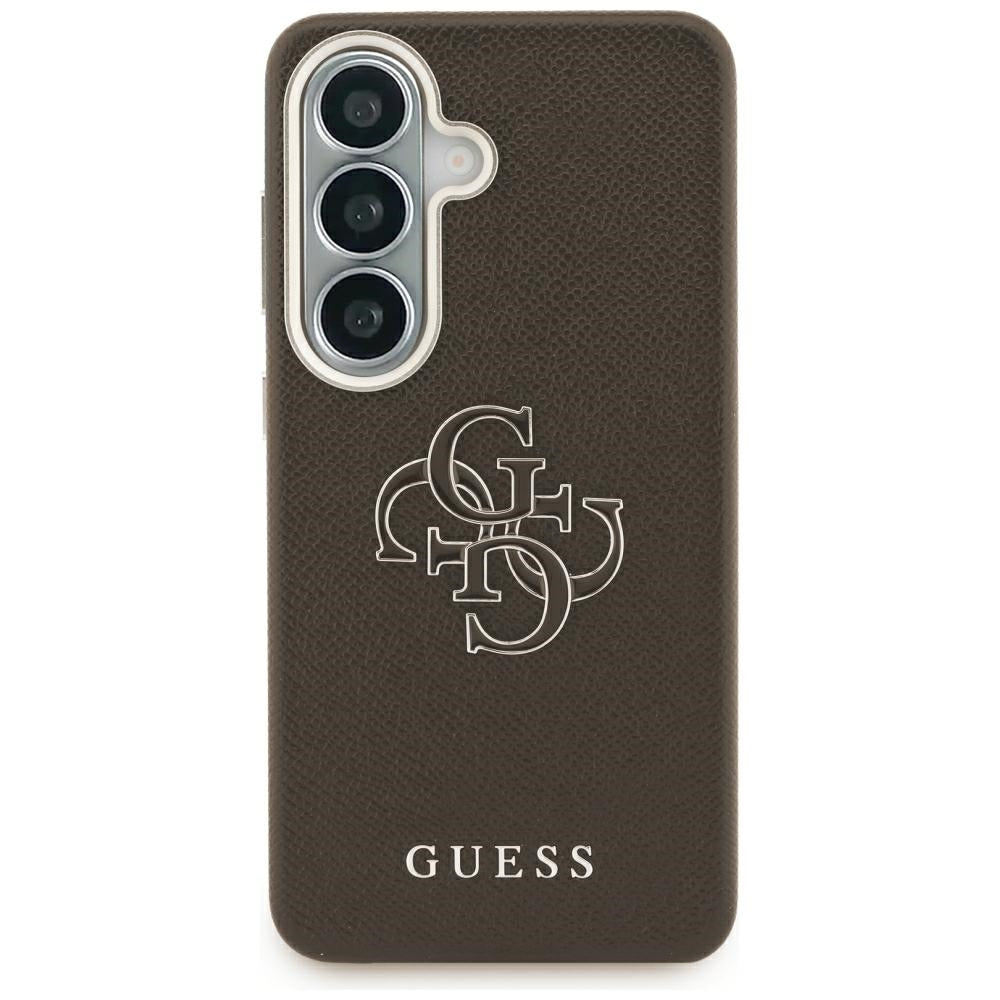 Guess Husa de protectie Guess Grained Big 4G Metal Logo (GUHCS26M5PS4RGGW) compatibil cu Samsung Galaxy S26 Plus, Maro –