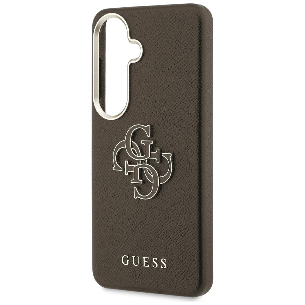 Guess Husa de protectie Guess Grained Big 4G Metal Logo (GUHCS26M5PS4RGGW) compatibil cu Samsung Galaxy S26 Plus, Maro –