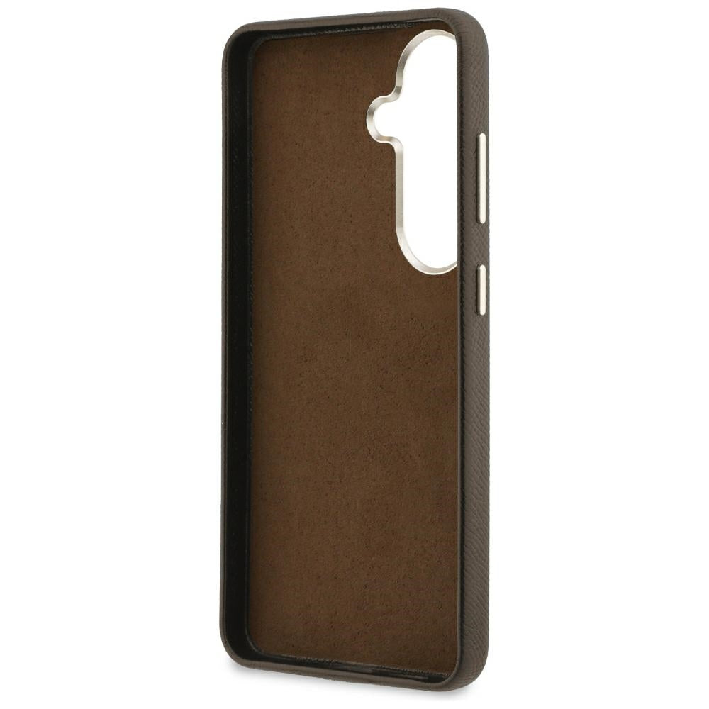 Guess Husa de protectie Guess Grained Big 4G Metal Logo (GUHCS26M5PS4RGGW) compatibil cu Samsung Galaxy S26 Plus, Maro –