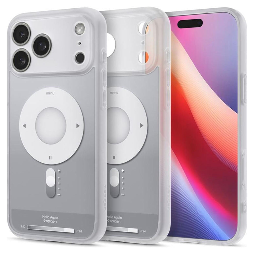 Spigen Husa de protectie Spigen Ultra Hybrid Classic MagSafe (ACS10355) compatibil cu iPhone 17 Pro, Argintiu – imagine 