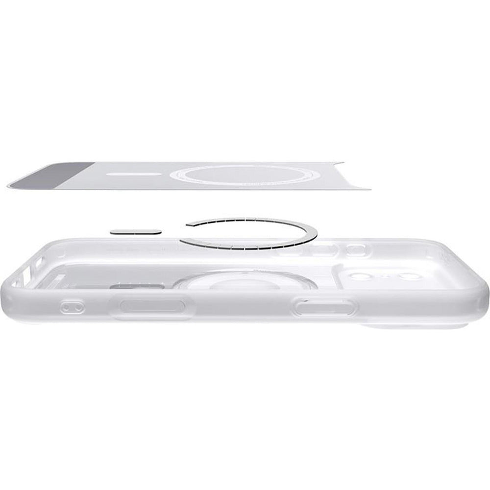 Spigen Husa de protectie Spigen Ultra Hybrid Classic MagSafe (ACS10355) compatibil cu iPhone 17 Pro, Argintiu – imagine 