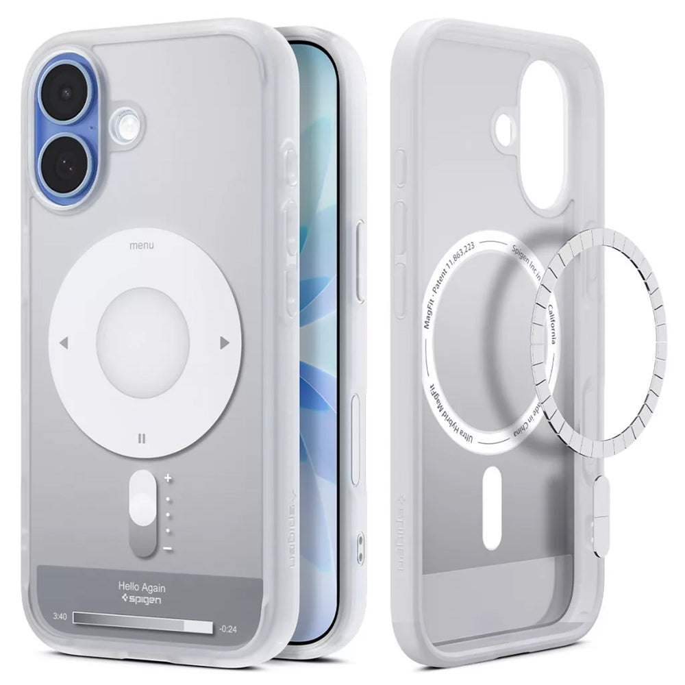 Spigen Husa de protectie Spigen Ultra Hybrid Classic MagSafe (ACS10389) compatibil cu iPhone 17, Argintiu