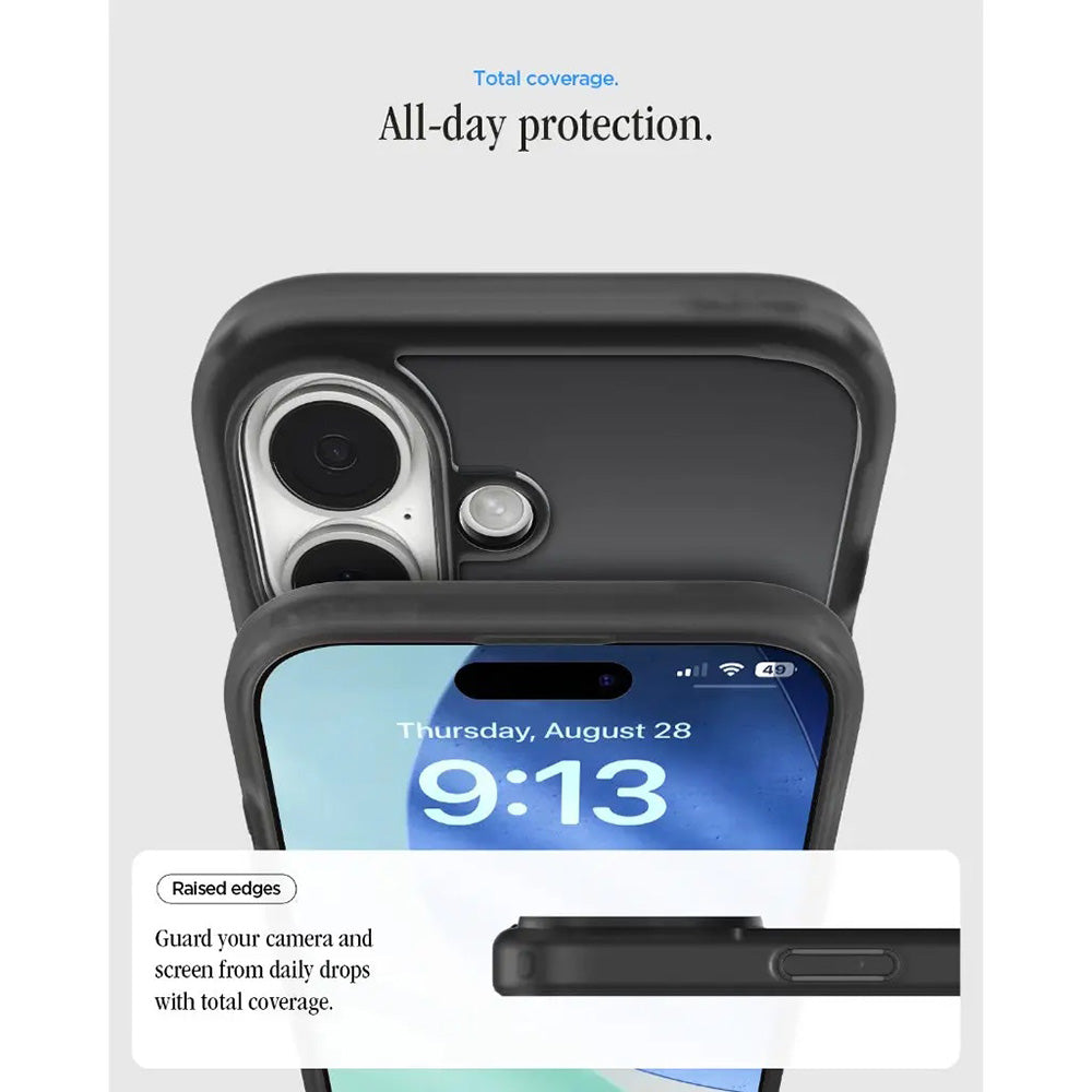 Spigen Husa de protectie Spigen Ultra Hybrid Classic MagSafe (ACS10390) compatibil cu iPhone 17, Negru – imagine 4