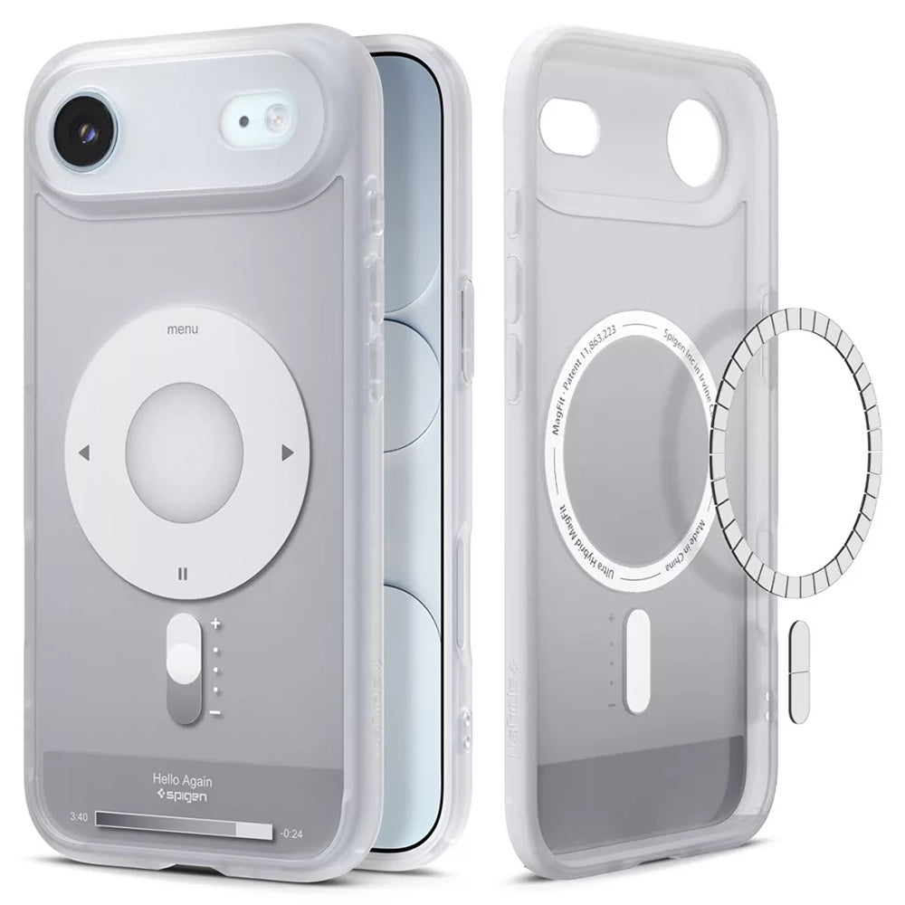 Spigen Husa de protectie Spigen Ultra Hybrid Classic MagSafe (ACS10322) compatibil cu iPhone 17 Air, Argintiu