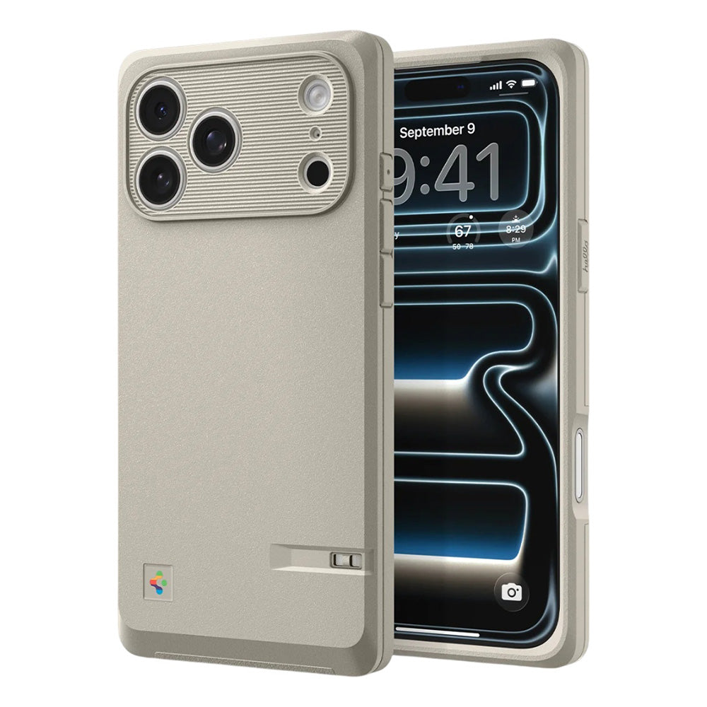 Spigen Husa de protectie Spigen Classic LS MagFit (ACS10478) compatibil cu iPhone 17 Pro Max, Stone