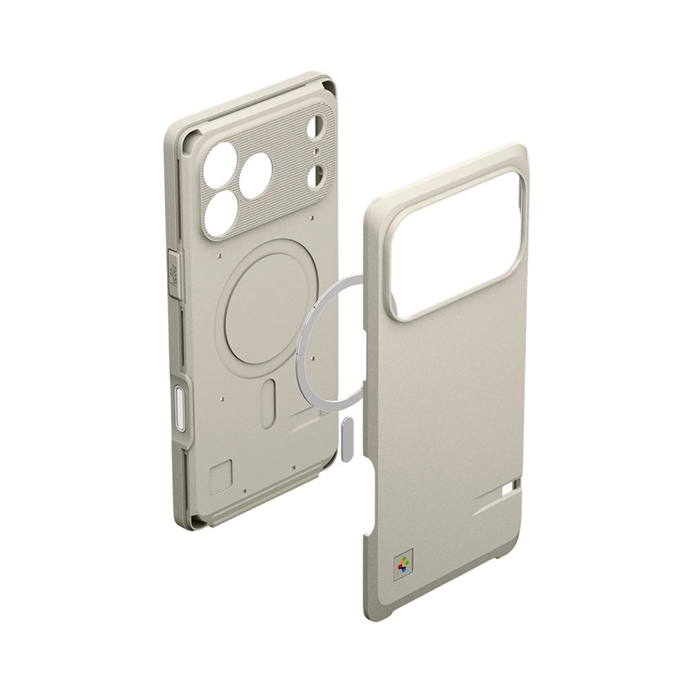 Spigen Husa de protectie Spigen Classic LS MagFit (ACS10478) compatibil cu iPhone 17 Pro Max, Stone – imagine 6