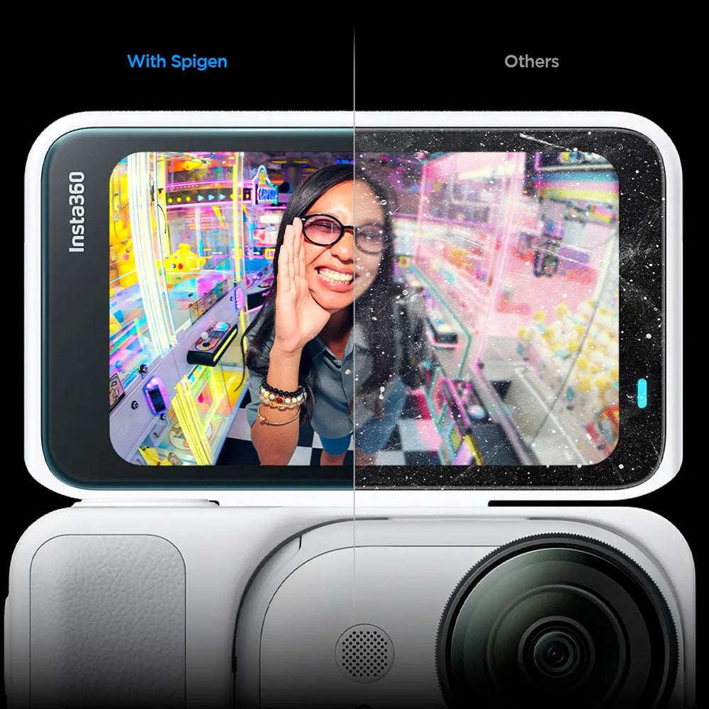 Spigen - (2 pack) Glas.tR Slim, Back Screen (AGL11171) - Insta360 Go Ultra - Clear