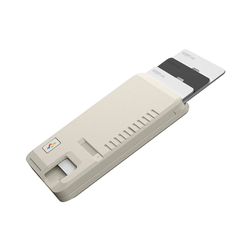 Spigen - Classic LS Mag Fit Wallet with Magsafe (AFA10949) - Easy Access, Retro Silhouette, Slim Design - Stone
