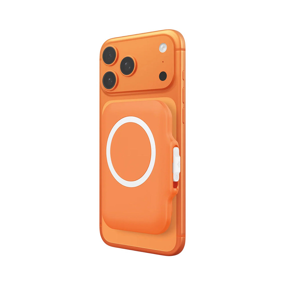Spigen - Magnetic Wallet TinTap MagFit+ (AFA11380) - MagSafe, Easy Access, Minimalist Construction - Orange