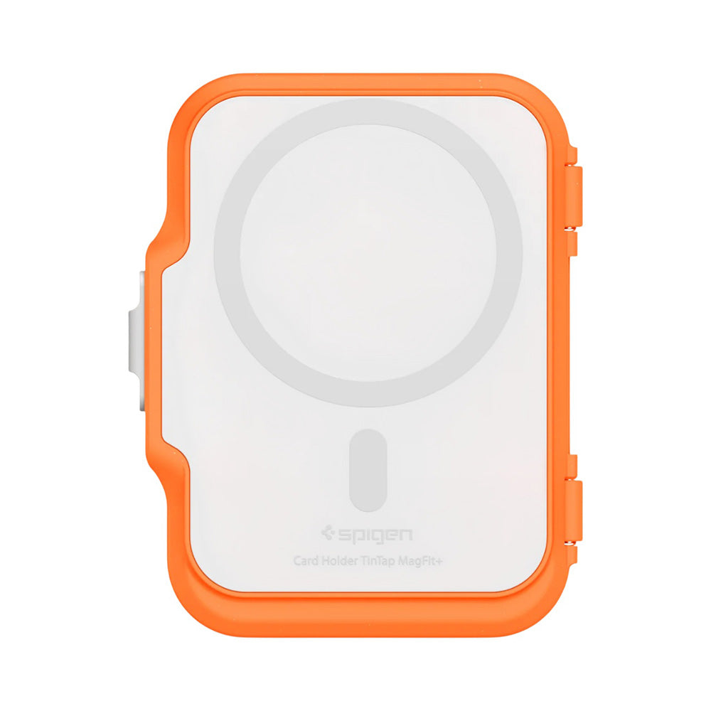 Spigen - Magnetic Wallet TinTap MagFit+ (AFA11380) - MagSafe, Easy Access, Minimalist Construction - Orange