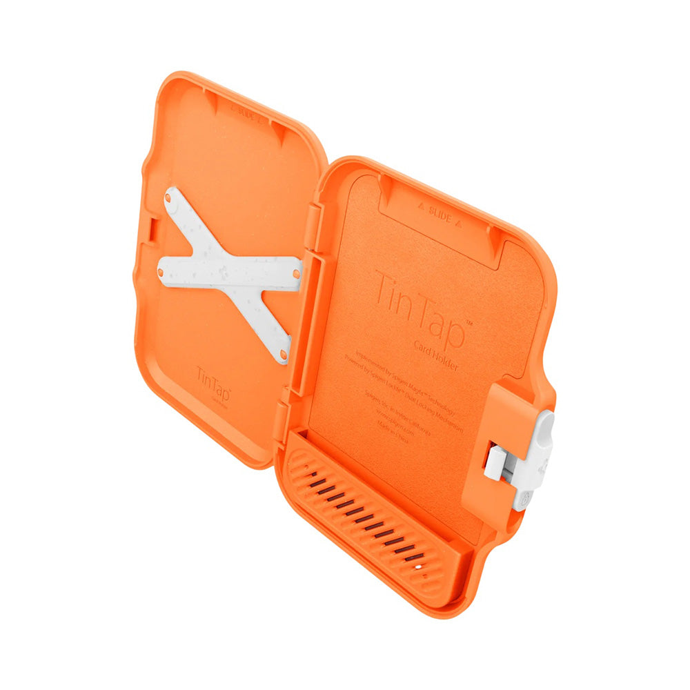 Spigen - Magnetic Wallet TinTap MagFit+ (AFA11380) - MagSafe, Easy Access, Minimalist Construction - Orange
