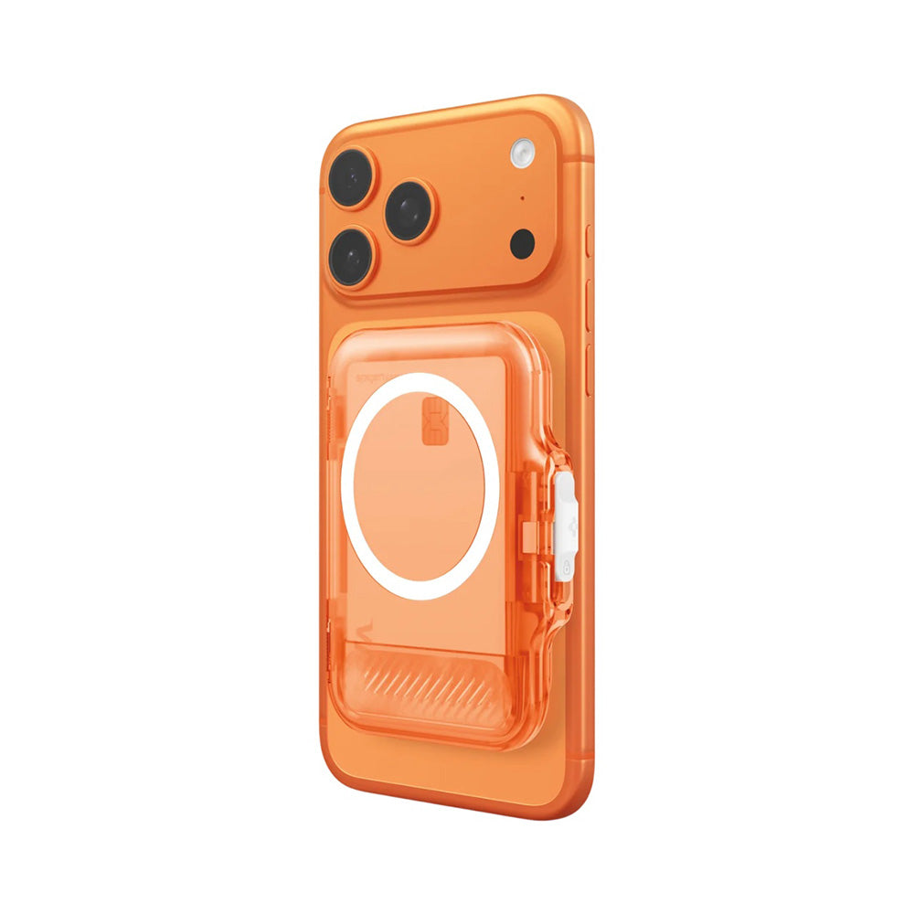 Spigen Suport Spigen Magnetic Wallet TinTap MagFit+ (AFA11381), MagSafe, Easy Access, Minimalist Construction, Frost Cle