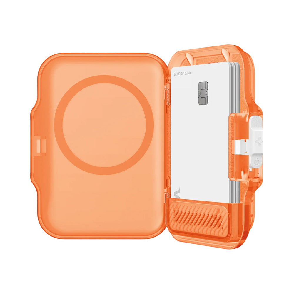 Spigen Suport Spigen Magnetic Wallet TinTap MagFit+ (AFA11381), MagSafe, Easy Access, Minimalist Construction, Frost Cle
