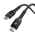 Spigen Cablu Spigen Essential EB10010CCA (ACA11103), Fast Charging, Type-C to Type-C, Nylon Cable, 100W, 480Mbps, 1m, Ne