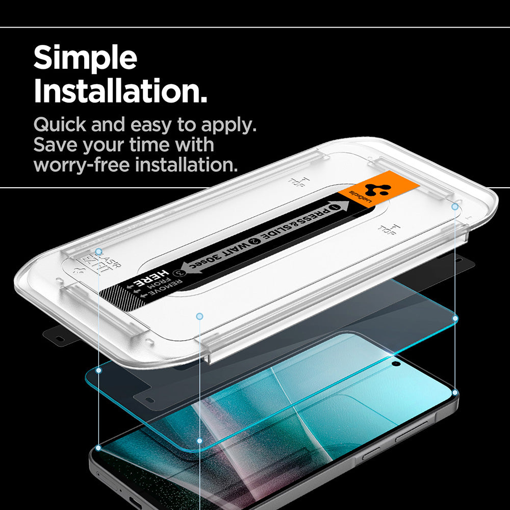 Spigen Folie de protectie Spigen Glas.tR EZ-FIT HD (AGL11365) compatibil cu Samsung Galaxy A36 5G / A37 5G, Transparent 
