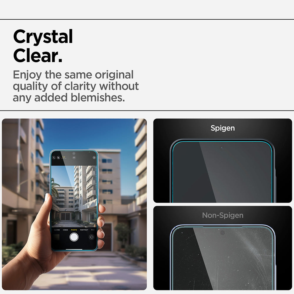 Spigen Folie de protectie Spigen Glas.tR EZ-FIT HD (AGL11365) compatibil cu Samsung Galaxy A36 5G / A37 5G, Transparent 